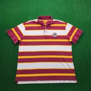 Aeropostale Polo Shirt Mens XL Striped Classic Fit Varsity Athletic 1987 Preppy